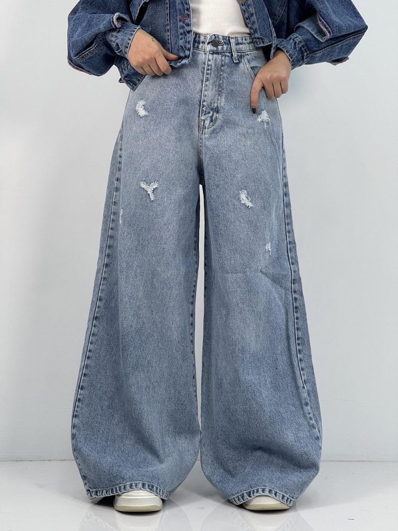 شلوار جین زنانه سوپر بگ یخی