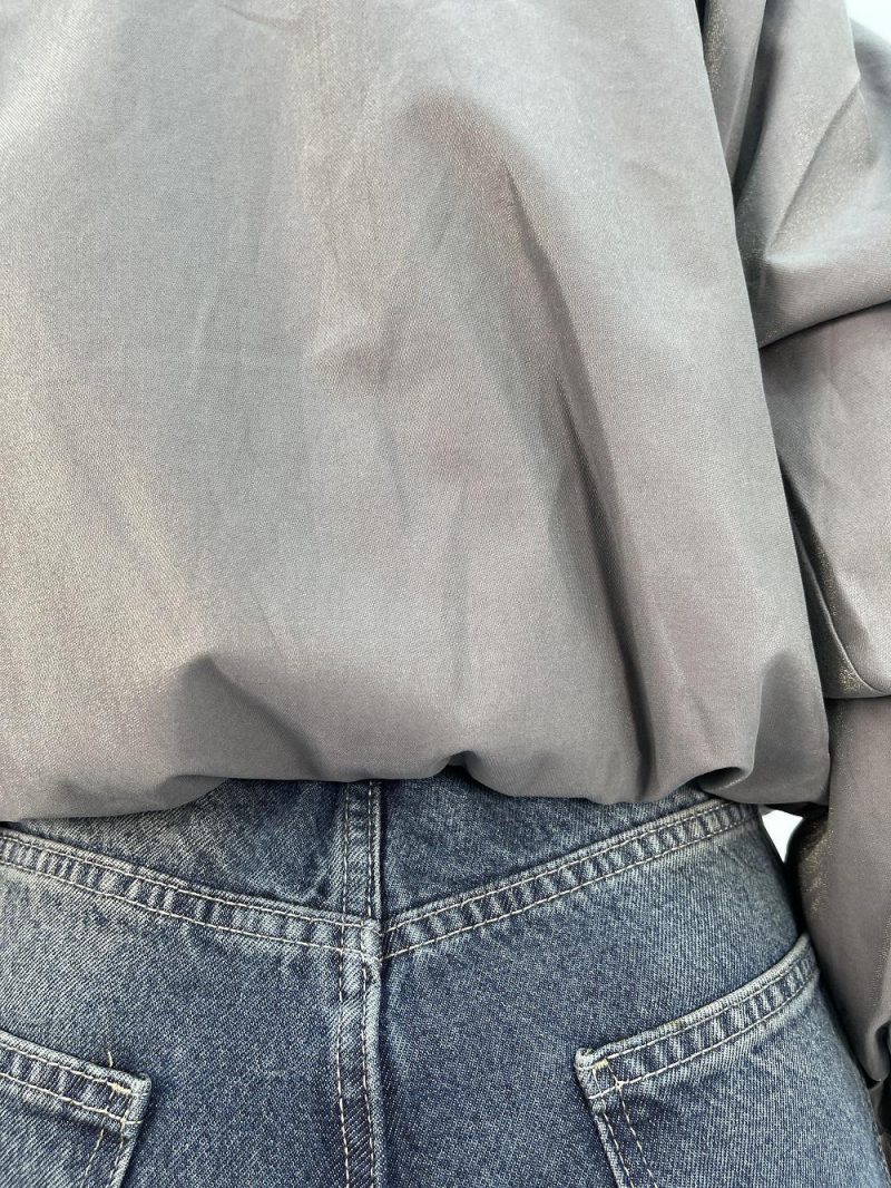 شلوار جین زنانه مام بالون آبی تیره