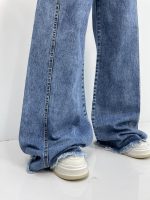 شلوار جین زنانه شافل بگ آبی