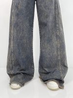 شلوار جین زنانه شافل بگ سرمه ای