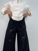 شلوار جین زنانه شافل بگ مشکی