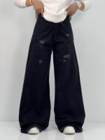 شلوار جین زنانه شافل بگ مشکی