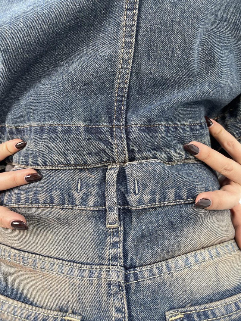 شلوار جین زنانه شافل زاپدار