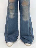 شلوار جین زنانه شافل زاپدار