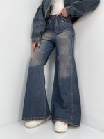 شلوار جین زنانه شافل زاپدار