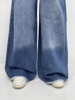 شلوار جین زنانه سوپر بگ آبی تیره