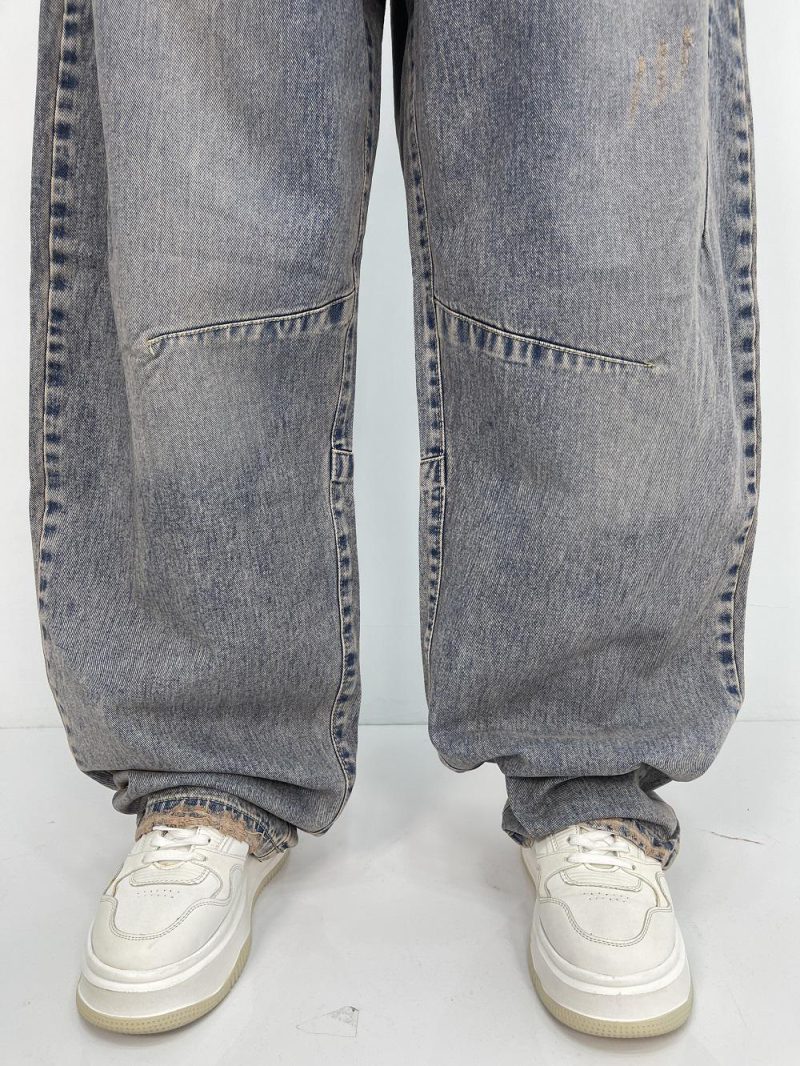 شلوار جین زنانه بالونی آبی سنگشور