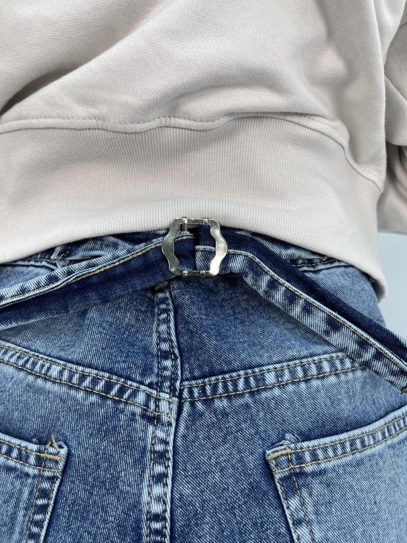 شلوار جین زنانه بالونی آبی