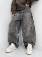 شلوار جین بالونی کارپنتری زغالی