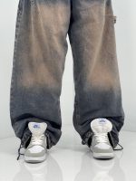 شلوار جین زنانه بالونی کارپنتری سنگشور قهوه ای