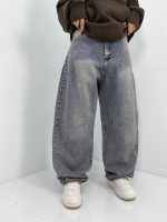 شلوار جین زنانه بالونی آبی سنگشور
