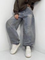 شلوار جین زنانه بالونی آبی سنگشور