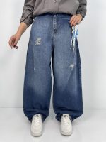 شلوار جین زنانه بالونی ابی