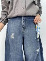 شلوار جین زنانه بالونی ابی