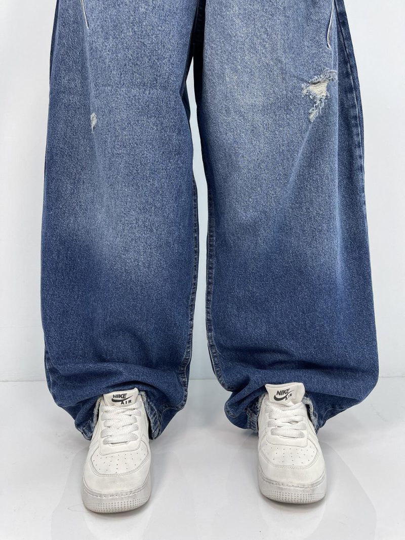 شلوار جین زنانه بالونی ابی