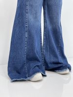 شلوار جین زنانه شافل آبی تیره