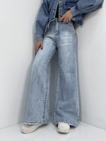 شلوار جین زنانه فول بگ یخی