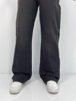 شلوار جین زنانه نیم بگ زغالی