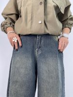 شلوار جین زنانه سوپر بگ قد 85