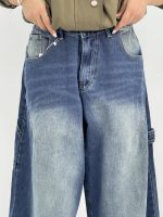 شلوار جین زنانه بالونی مکس آبی سنگشور