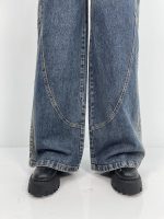 شلوار جین زنانه فول بگ کارپنتری