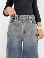 شلوار جین زنانه فول بگ کارپنتری