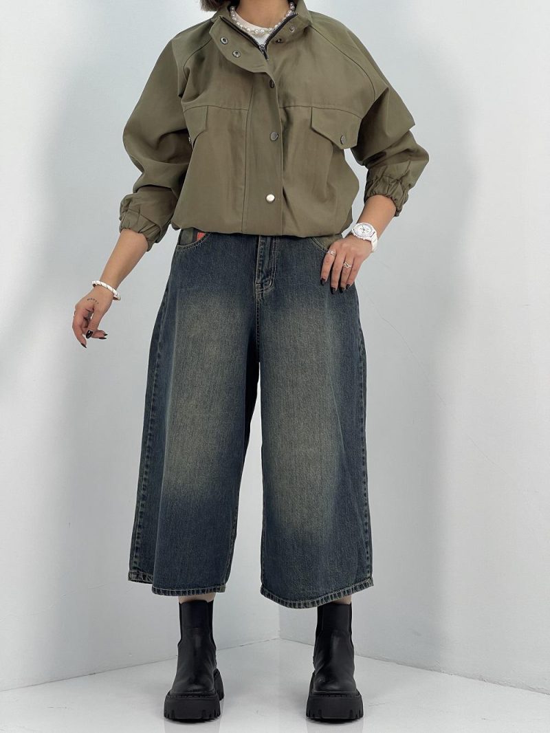 شلوار جین زنانه سوپر بگ قد 85