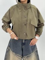 بامبر جکت کوتاه کتان زارا زیتونی