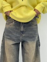 شلوار جین زنانه بالونی مکس کارپنتری سنگشور کرم