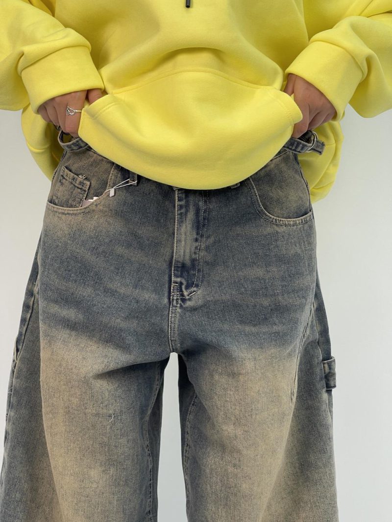 شلوار جین زنانه بالونی مکس کارپنتری سنگشور کرم