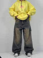 شلوار جین زنانه بالونی مکس کارپنتری سنگشور کرم