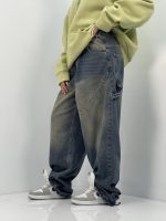 شلوار جین زنانه بالونی مکس کارپنتری سنگشور کرم