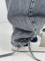 شلوار جین زنانه بالونی کارپنتری آبی روشن سنگشور