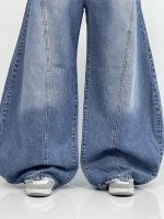 شلوار جین زنانه جی بگ گشاد رنگ آبی