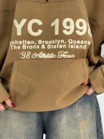 دورس نیم زیپ دخترانه قوار باکسی قهوه ای