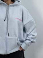 سویشرت باکسی دخترانه آبی