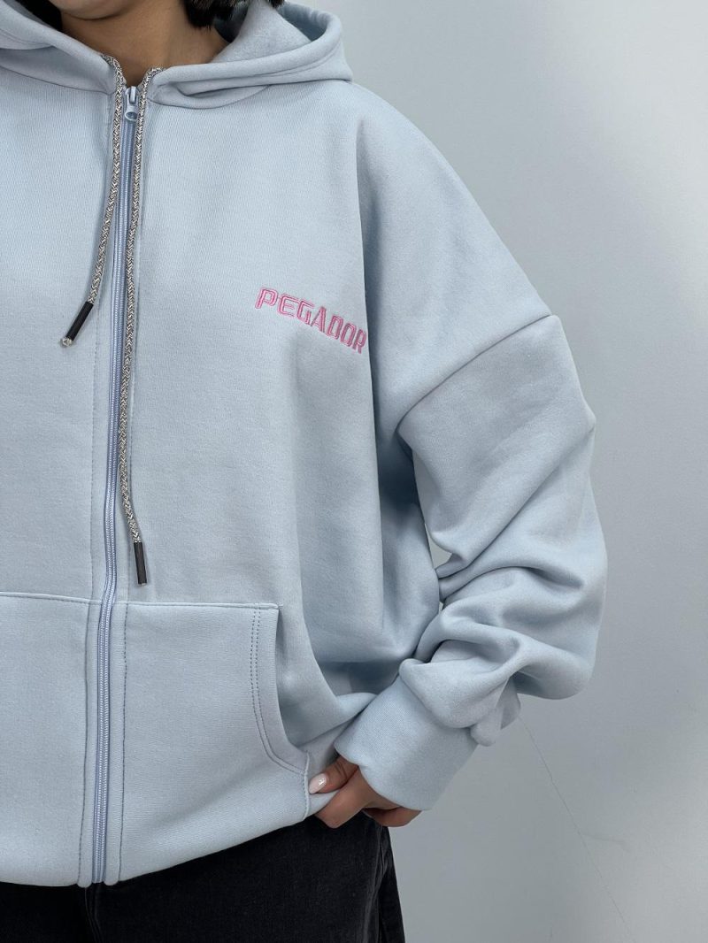 سویشرت باکسی دخترانه آبی