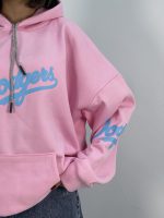 هودی قواره باکسی دخترانه صورتی