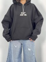 هودی باکسی دخترانه مشکی