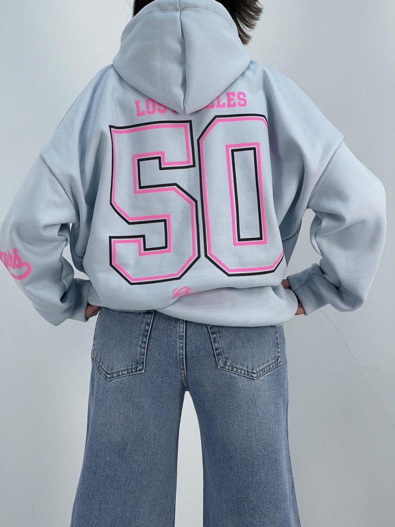 هودی قواره باکسی دخترانه صورتی