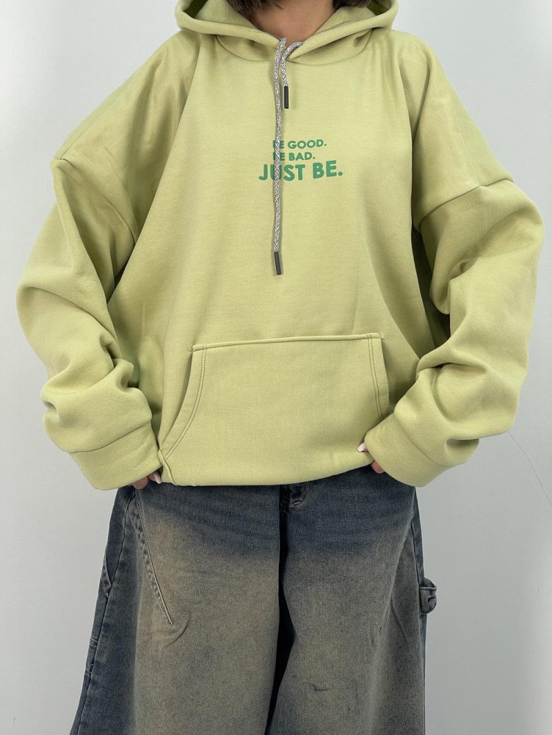 هودی باکسی دخترانه سبز