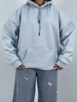 هودی قواره باکسی دخترانه آبی