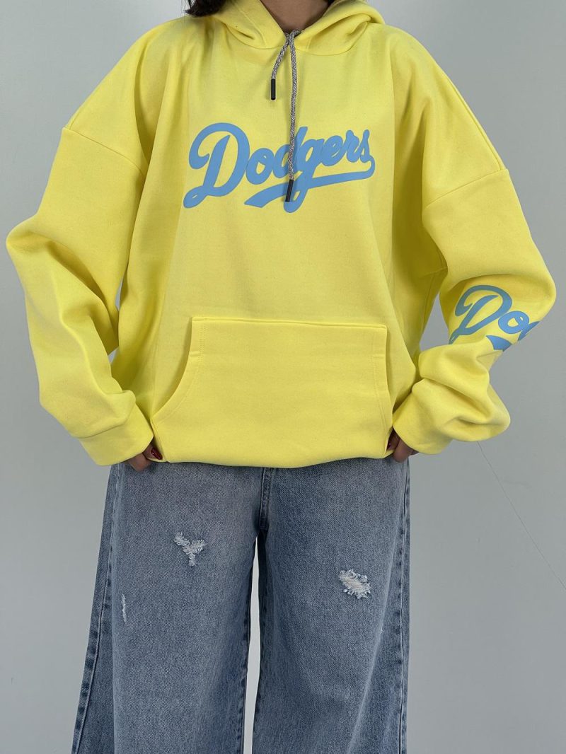 هودی قواره باکسی دخترانه زرد