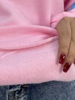 هودی قواره باکسی دخترانه صورتی