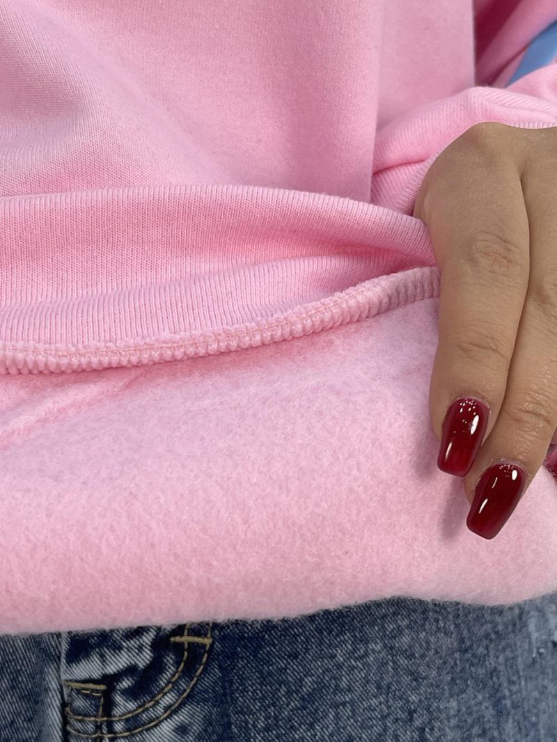 هودی قواره باکسی دخترانه صورتی