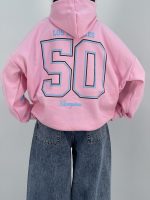 هودی قواره باکسی دخترانه صورتی