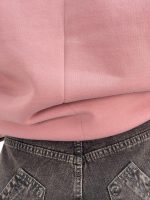 شلوار جین زنانه سوپر بگ زغالی با سنگشور کرم قهوه ای