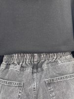 شلوار جین زنانه شافل طوسی سایز بزرگ