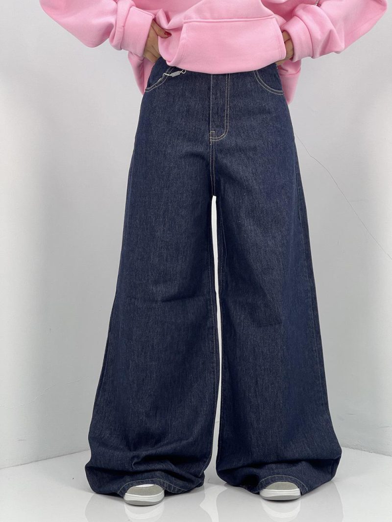 شلوار جین زنانه سوپر بگ خام شور