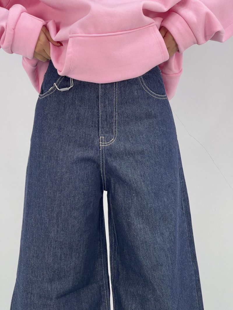 شلوار جین زنانه سوپر بگ خام شور